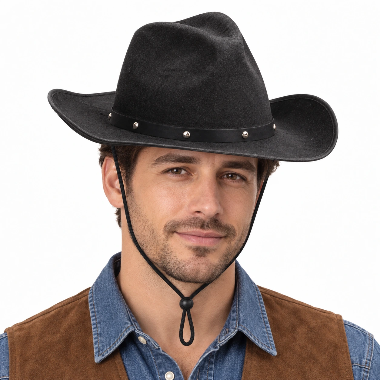 Fekete cowboykalap – termékillusztráció